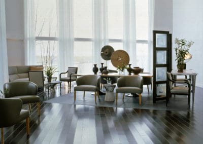 Chairs and coins in beautiful room